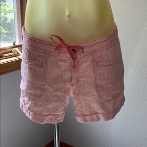 The North Face Pink/White Striped Shorts